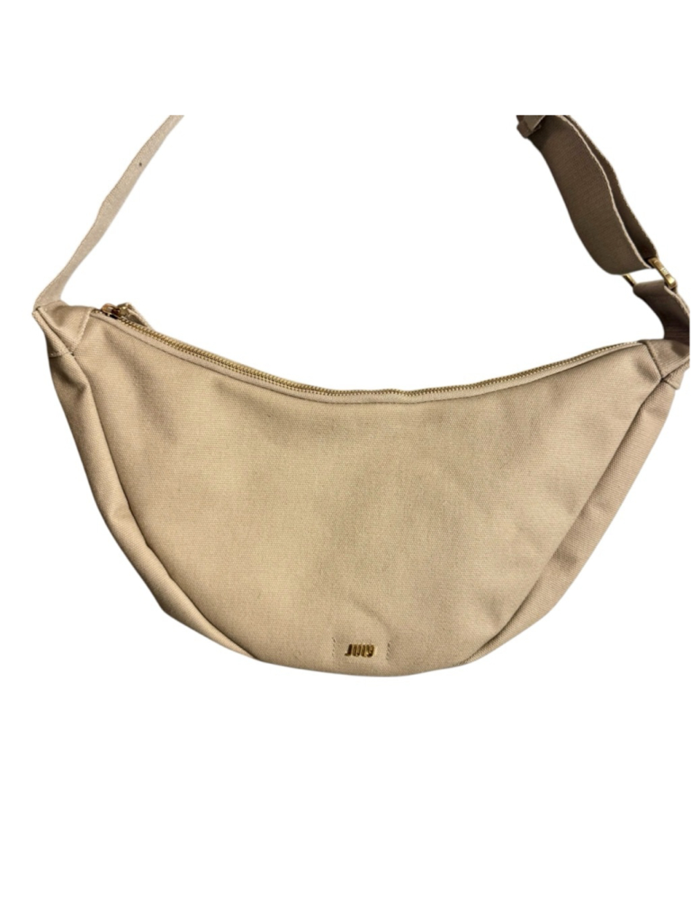 July Everyday Crescent tan taupe beige neutral hobo sling crossbody handbag - Picture 2 of 7